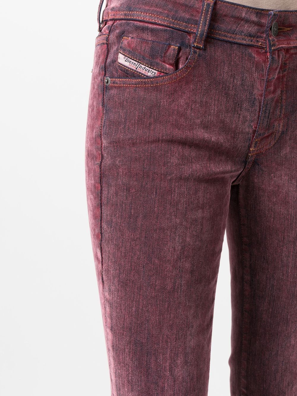 Shop Diesel 1969 Debbey Slim-fit Jeans In Pink