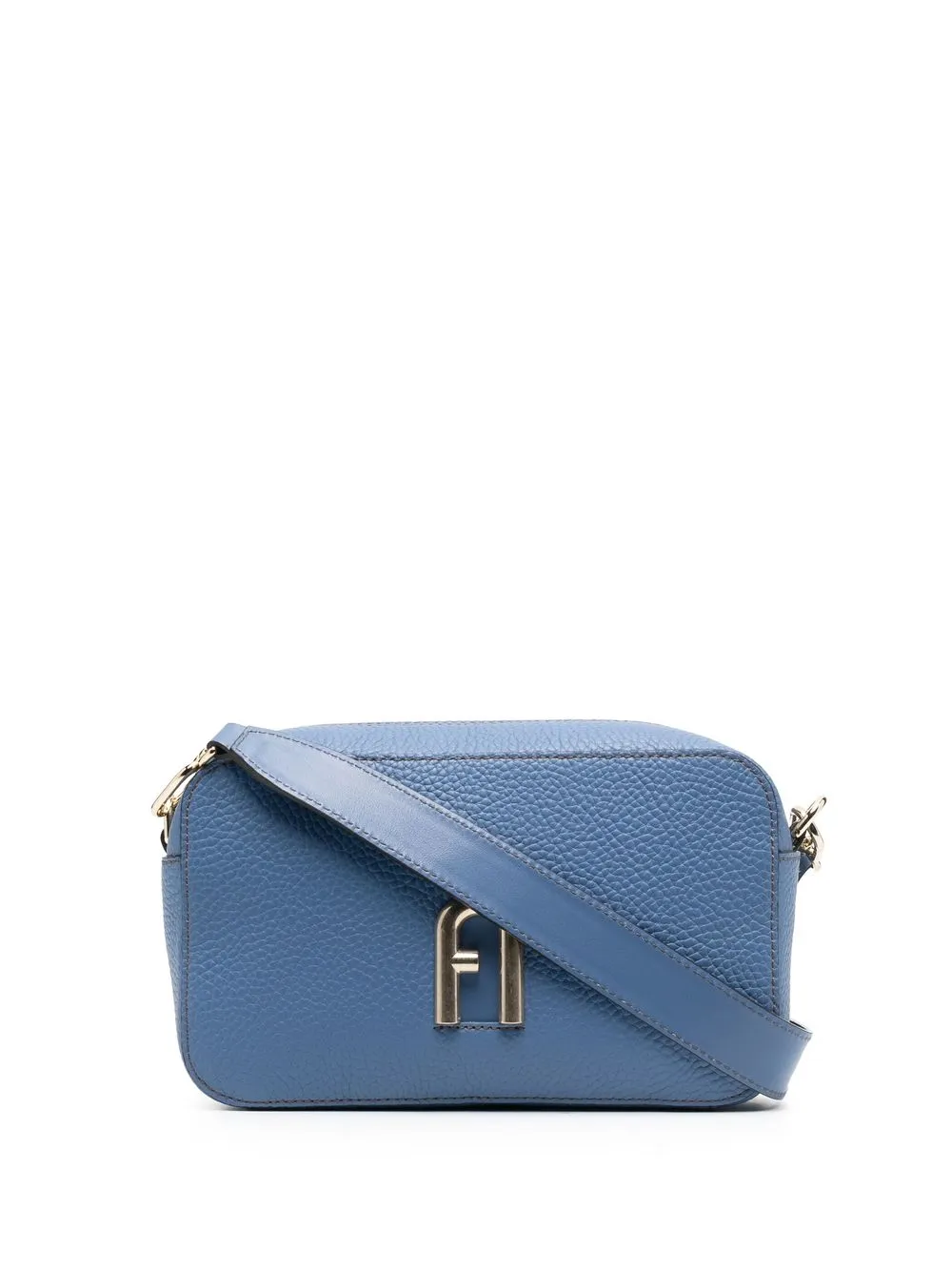 

Furla bolsa crossbody con placa del logo - Azul