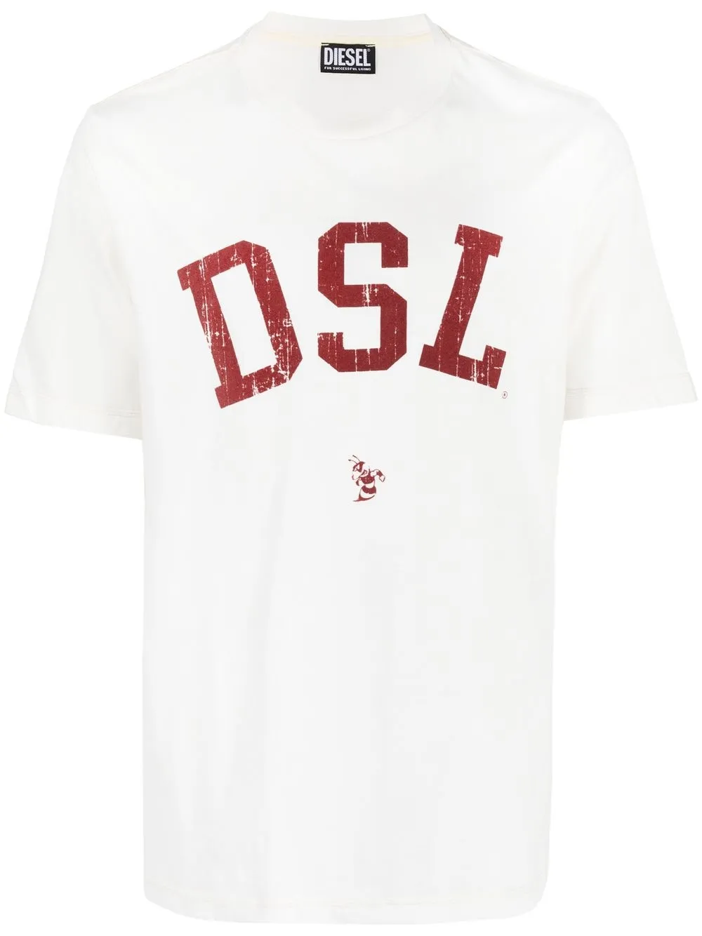 

Diesel playera manga corta con logo estampado - Blanco