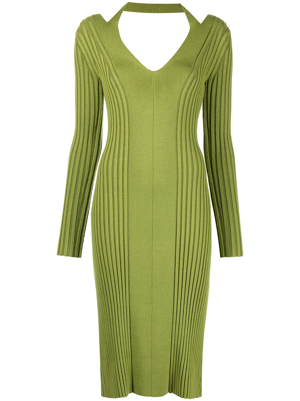 

Proenza Schouler White Label halterneck knitted dress - Green