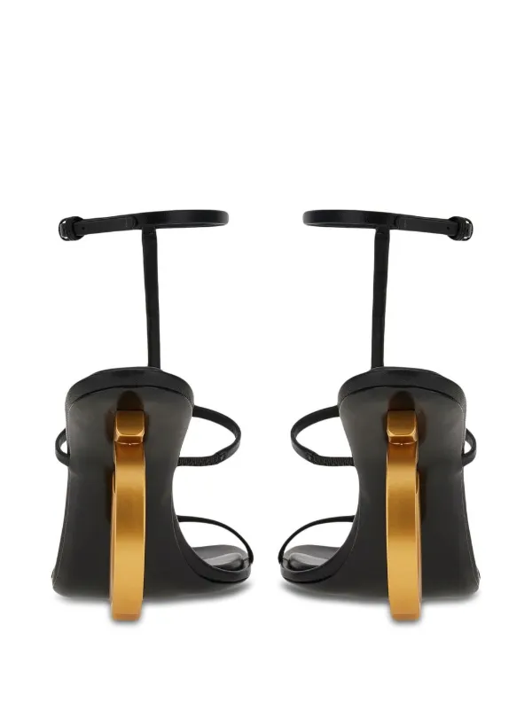 【送料&関税込】Ferragamo Elina Sandals Ferragamo Elina 105mm Nappa Leather Sandals | Black | FARFETCH