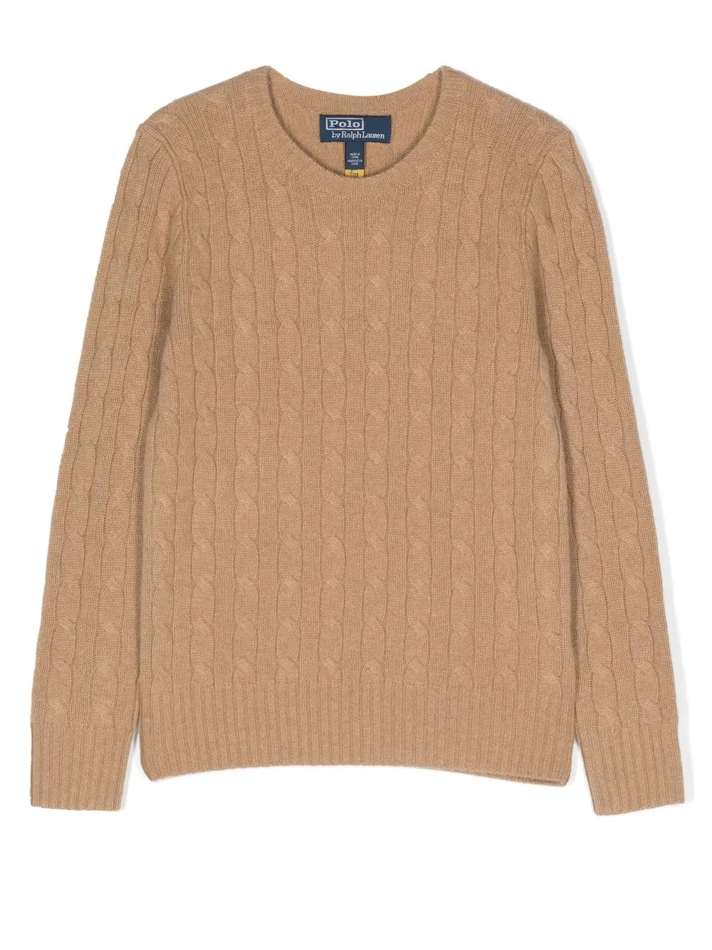 

Ralph Lauren Kids cashmere cable-knit jumper - Brown