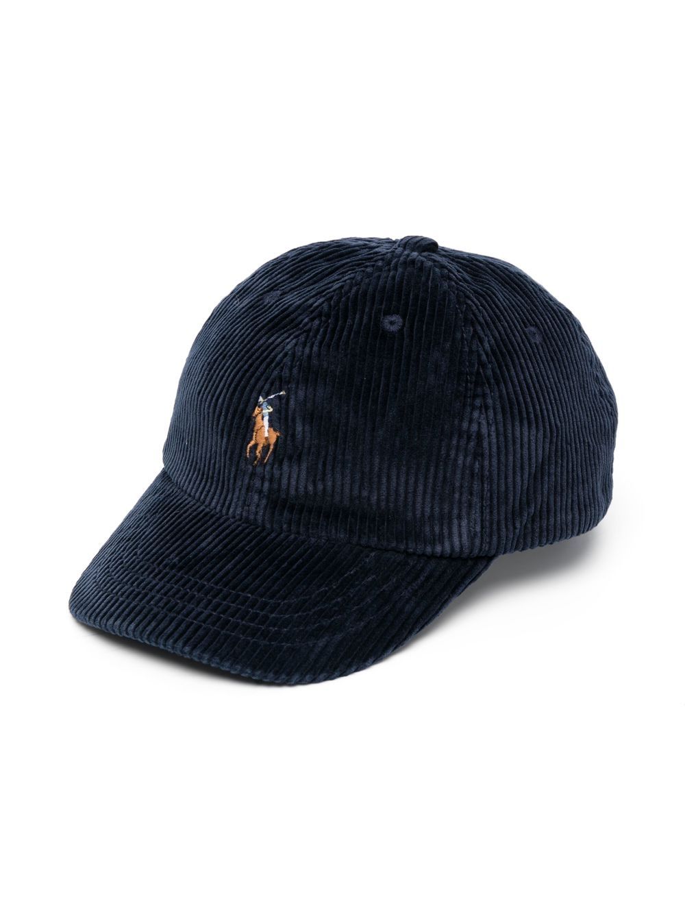 

Ralph Lauren Kids corduroy embroidered-logo cap - Blue