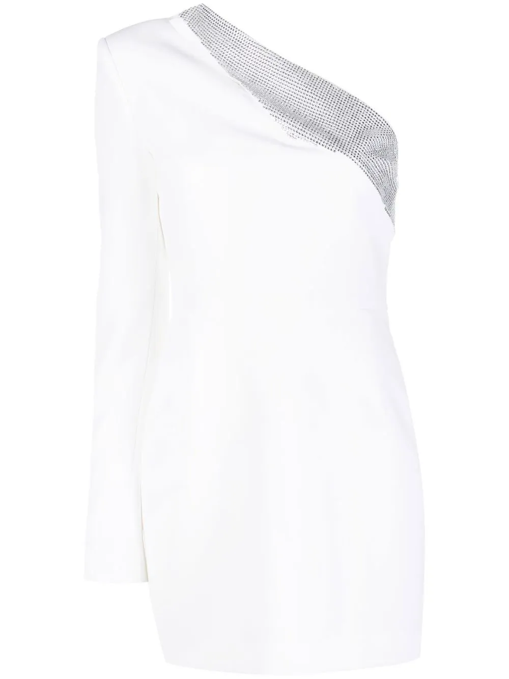 

Genny vestido de cóctel con detalles de cristal - Blanco