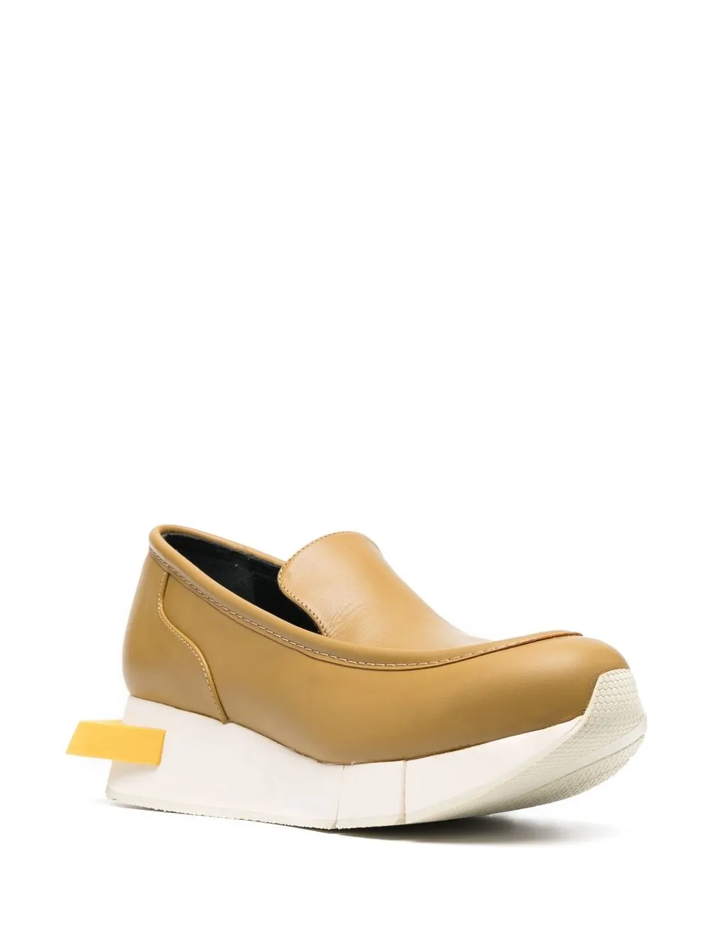 Paloma Barceló Columba leren loafers - Geel