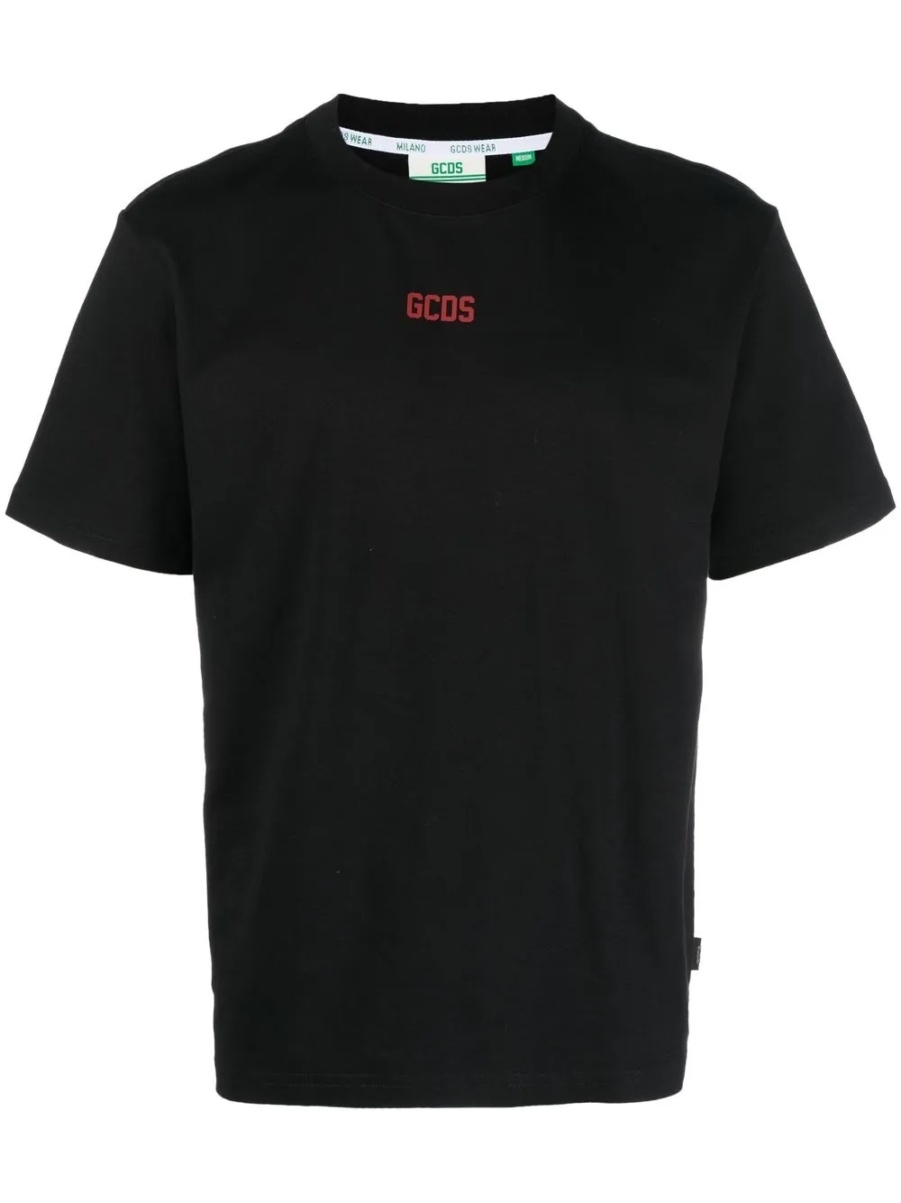 Shop Gcds Logo-print Crew-neck T-shirt In Black