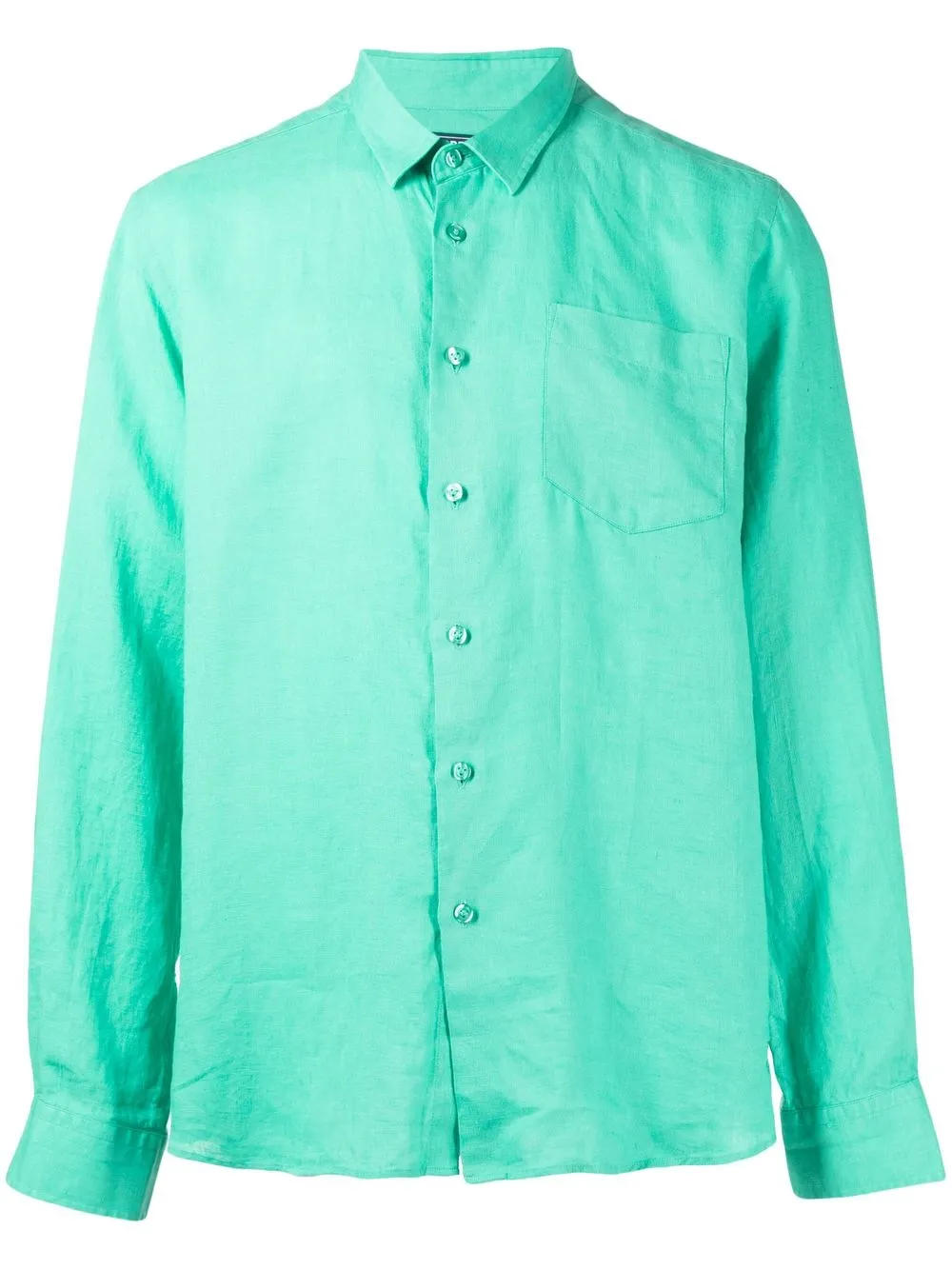 Vilebrequin camisa con botones - Verde