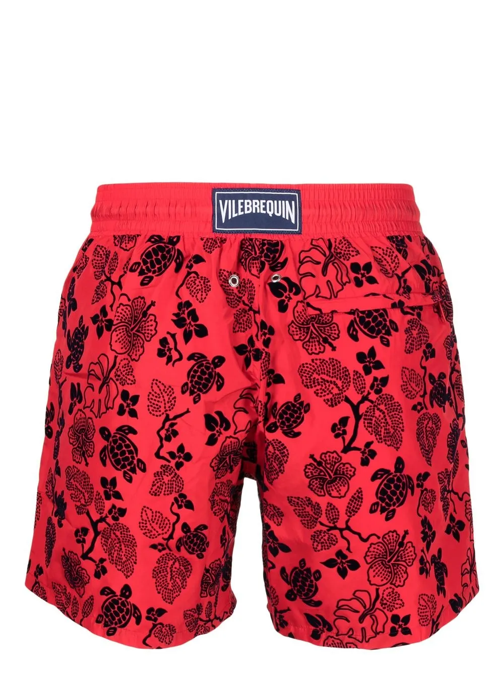 Vilebrequin Zwembroek met bloemenprint - Rood