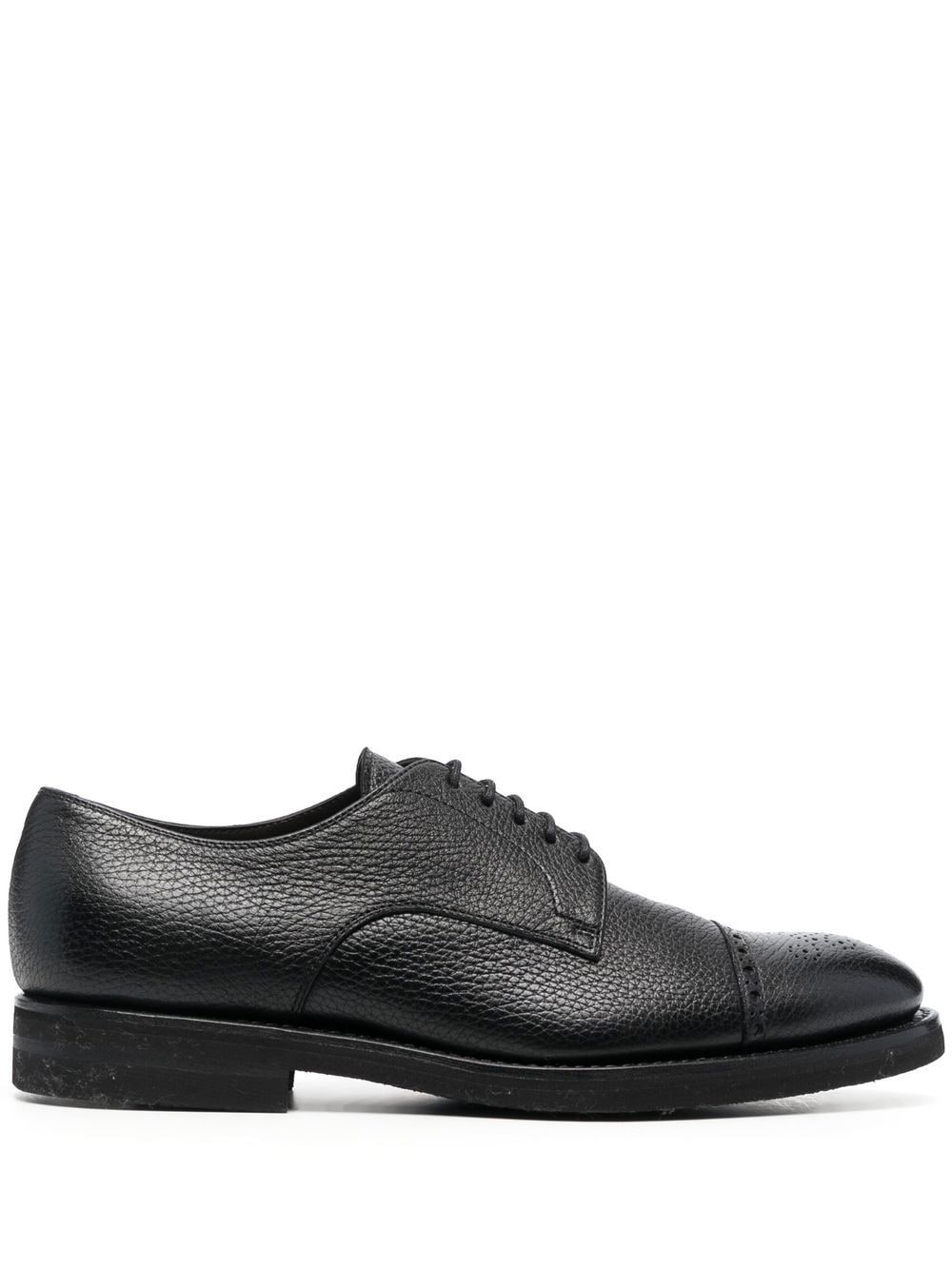 Henderson Baracco Lace-up Leather Oxford Shoes In Schwarz