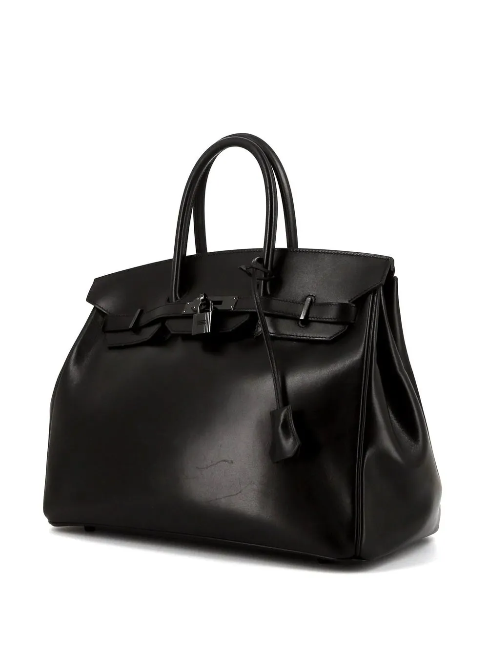 Hermès - pre-owned Birkin 35 handbag - unisex - Leather - One Size - Black 2