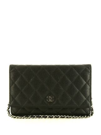 Chanel Pre-owned Mini Classic Flap Wallet-On-Chain - Blue