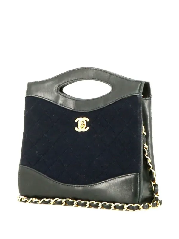 CHANEL Pre-Owned diamond-quilted CC turn-lock 31 two-way Bag