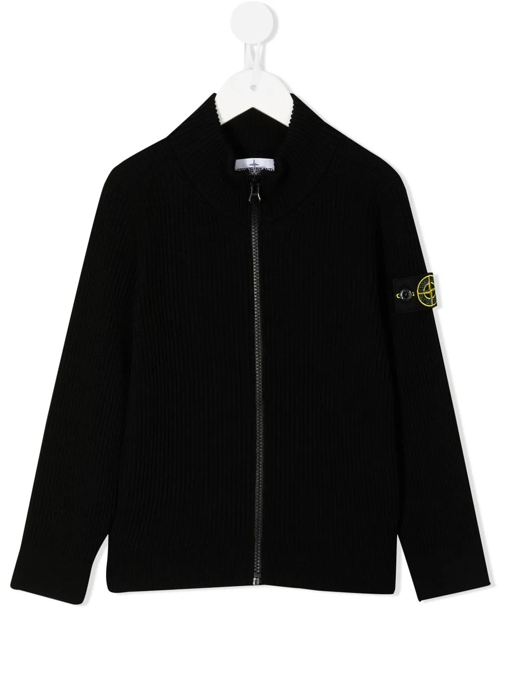 

Stone Island Junior suéter con parche del logo - Negro