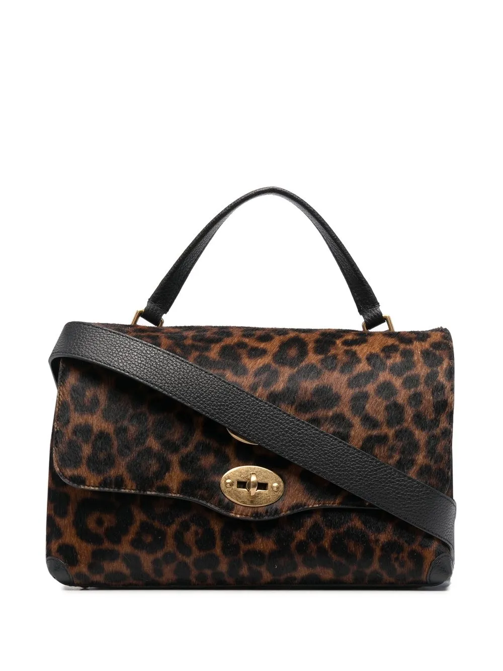 

Zanellato Postina leopard-print tote bag - Brown