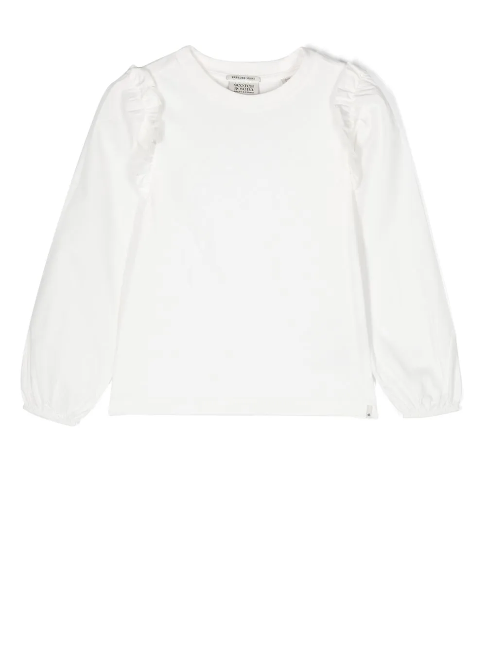 

Scotch & Soda top con detalles de volantes - Blanco