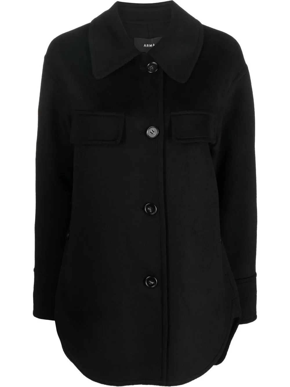 

Arma abrigo con botones - Negro