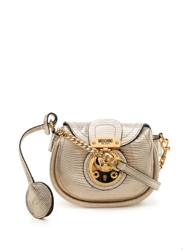 Moschino Teddy Lock Leather Mini Bag Farfetch