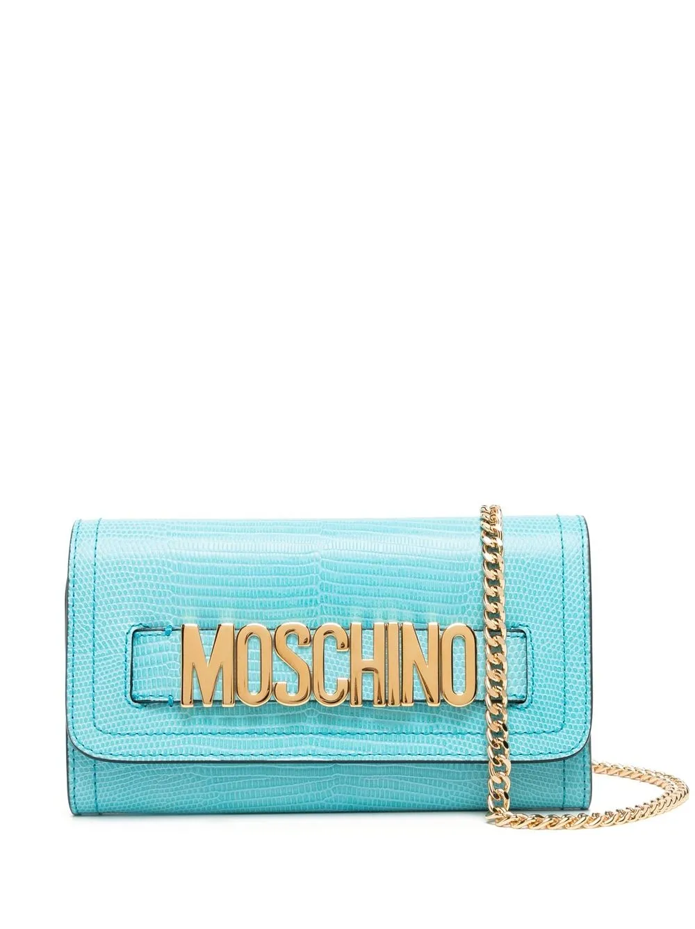 

Moschino bolsa de hombro con letras del logo - Azul