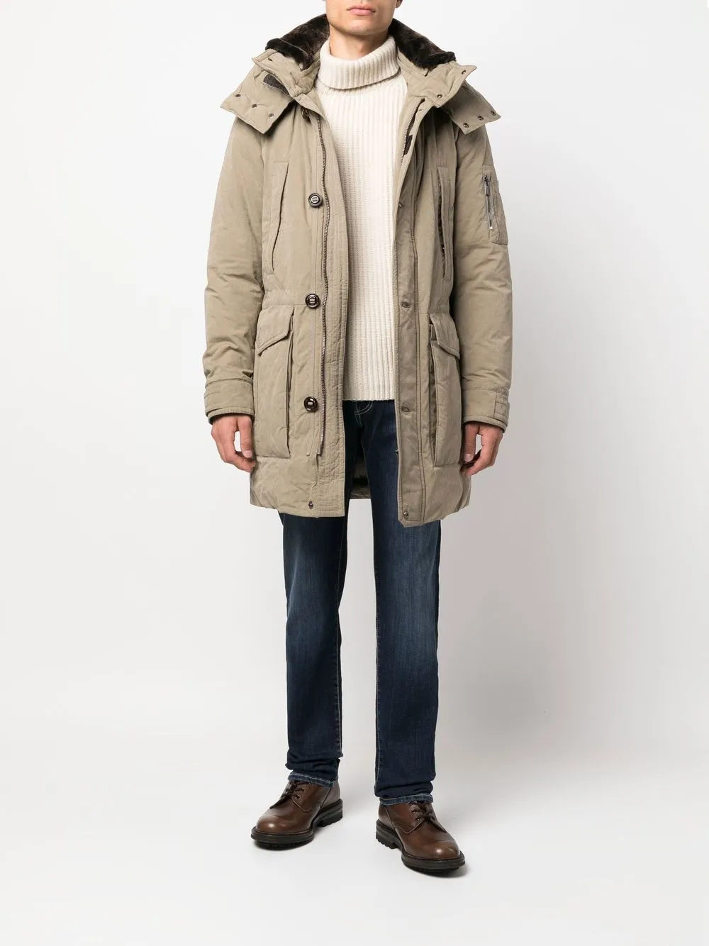 Moorer Gewatteerde duffeljas - Beige