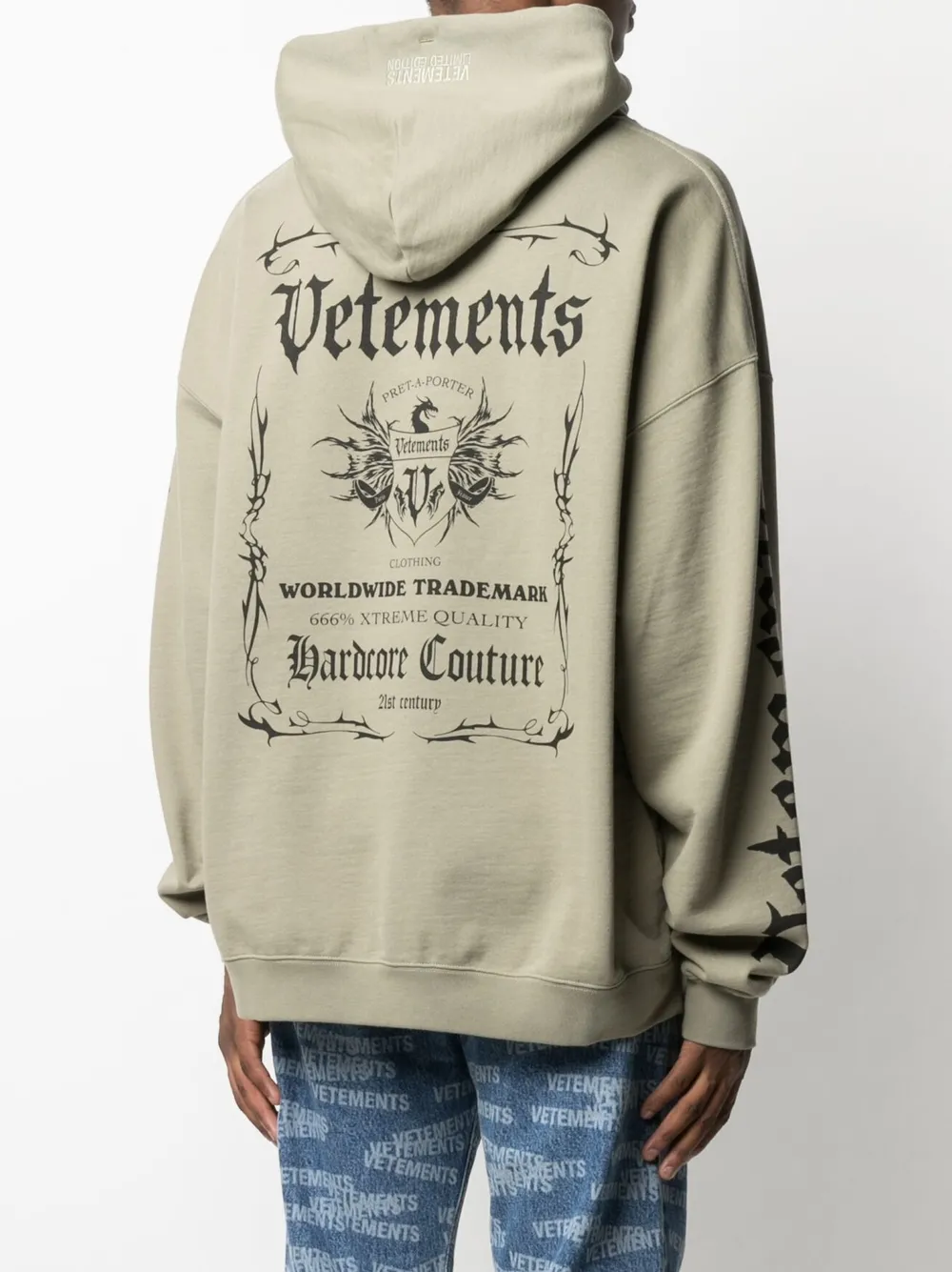 VETEMENTS Hoodie met trekkoord Groen