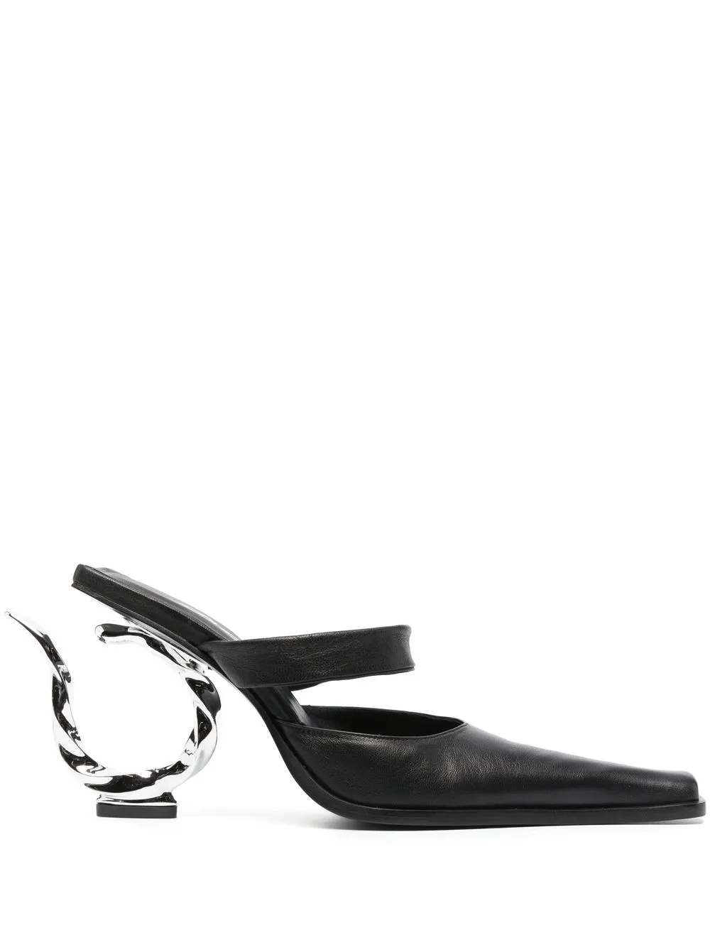 

Didu Hook-Heel 105mm leather mules - Black