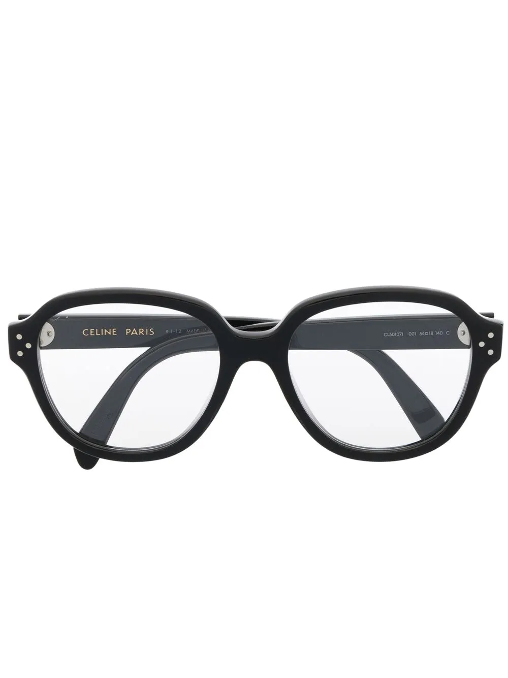 

Celine Eyewear lentes con armazón redonda - Negro
