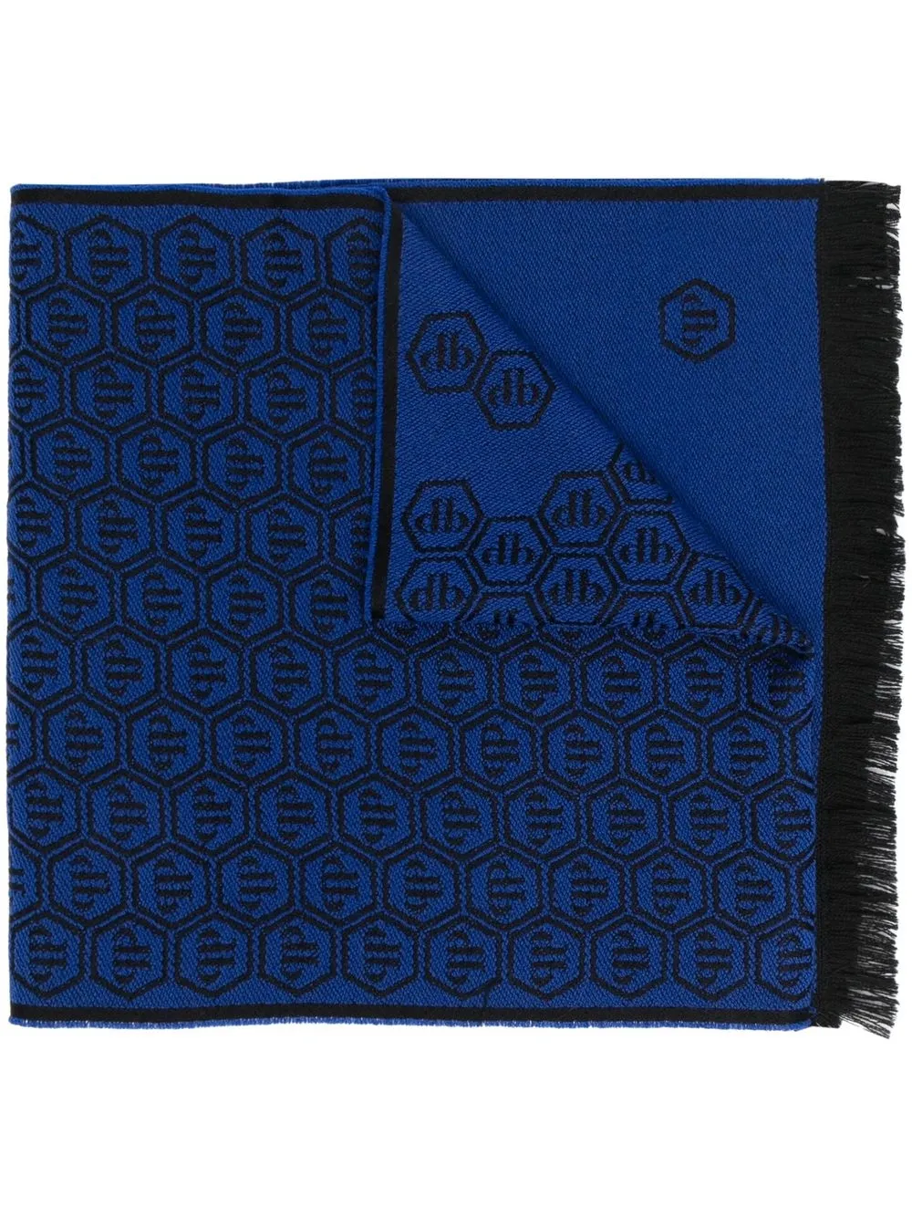 

Philipp Plein bufanda con logo en jacquard - Azul