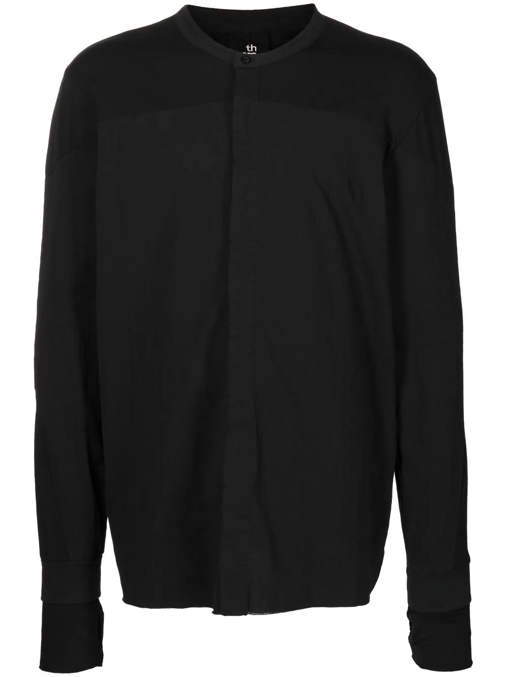 

Thom Krom camisa con panel en contraste - Negro