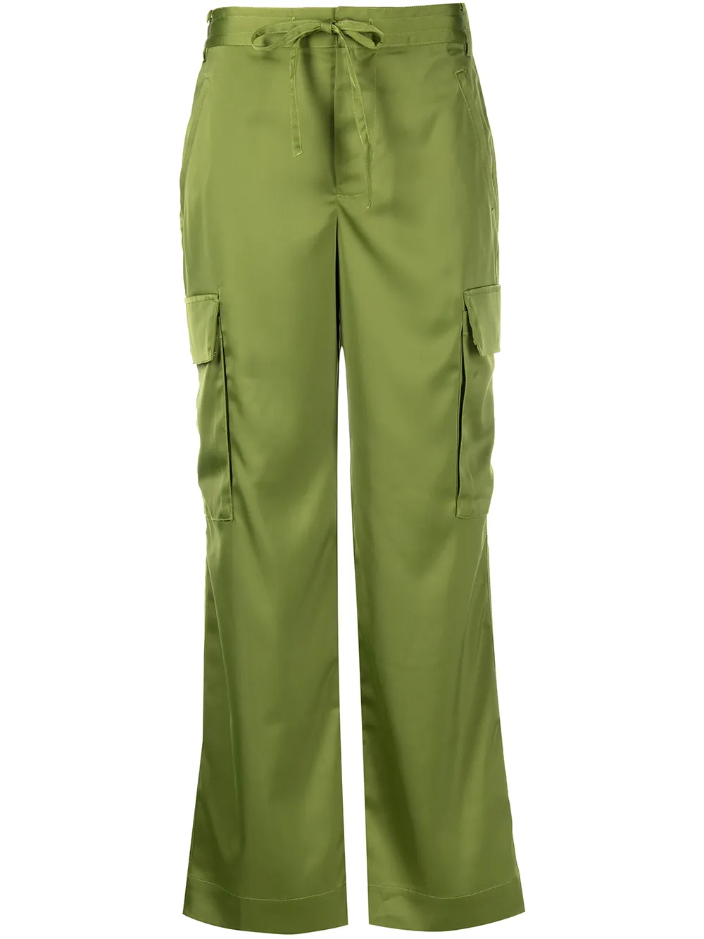 

Proenza Schouler White Label pantalones cargo con cordones en la pretina - Verde