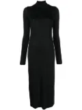 rag & bone roll-neck jersey knit dress - Black