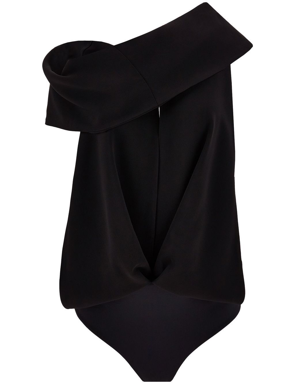 Ferragamo cut-out draped bodysuit - Black
