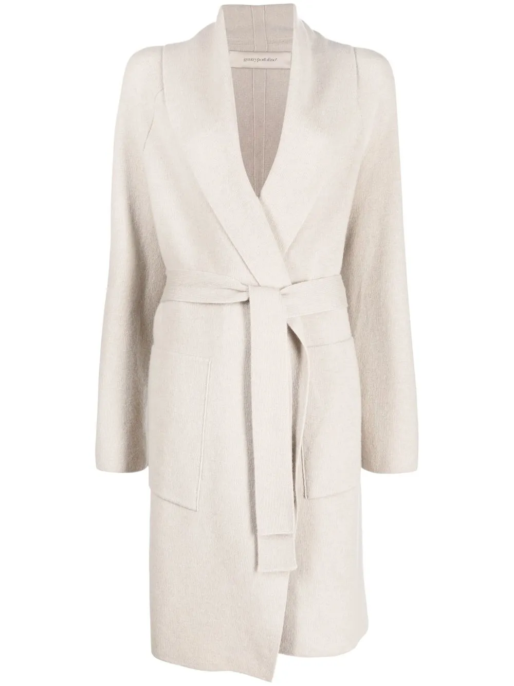 

Gentry Portofino cashmere belted coat - Neutrals