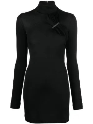 1017 ALYX 9SM chain-trimmed Mini Dress | Black | FARFETCH