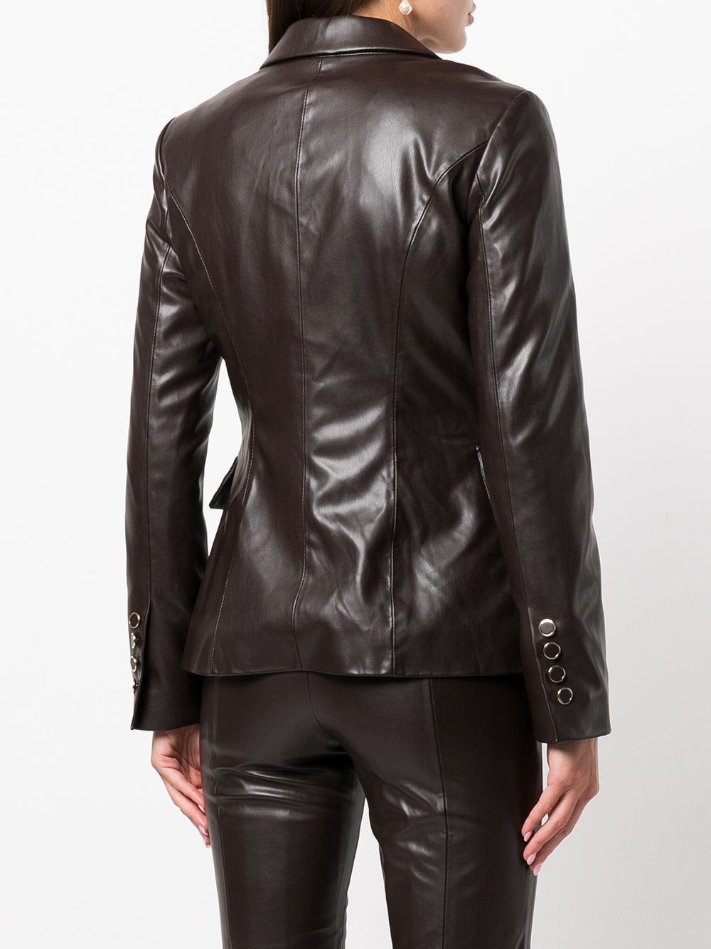 Milly Inez Vegan Leather Blazer - Farfetch