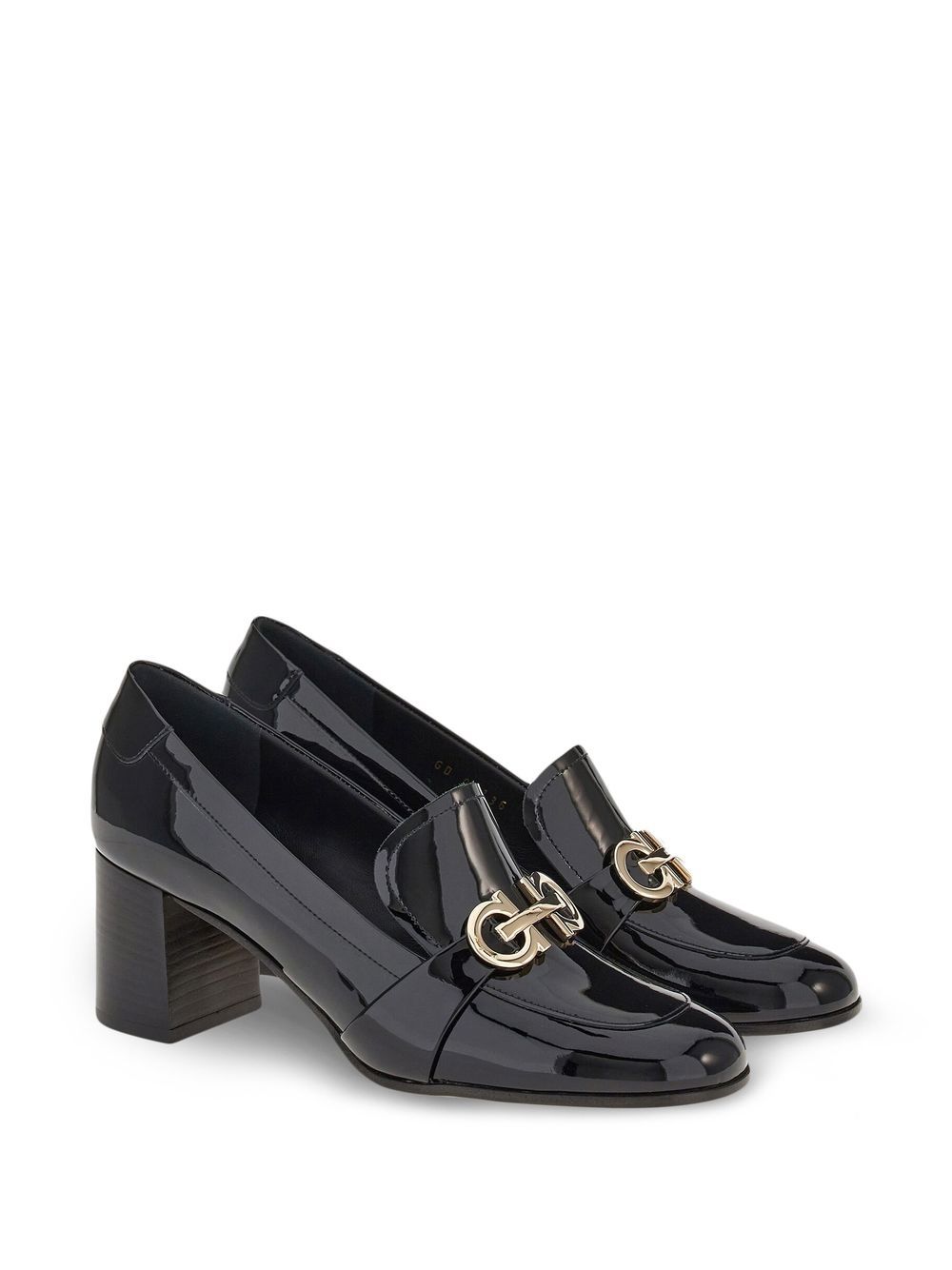 Ferragamo Olivia lakleren loafers - Zwart