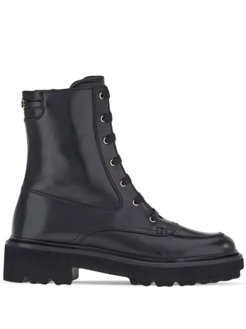Ferragamo Orlando lace-up ankle boots
