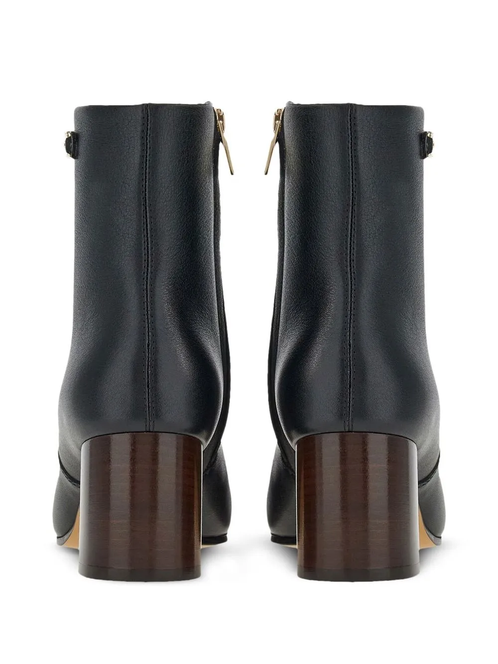 Ferragamo Otello Buckle-detail Ankle Boots In Black