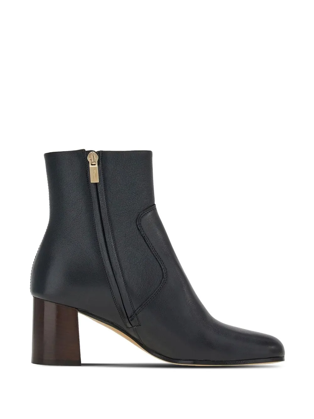Ferragamo Otello Buckle-detail Ankle Boots In Black