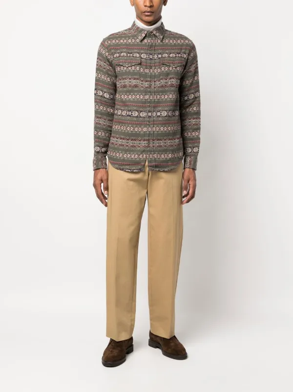 Ralph Lauren RRL Melton long-sleeved Shirt - Farfetch