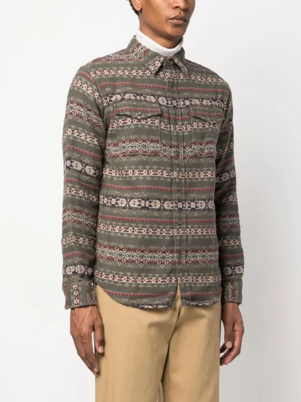 Ralph Lauren RRL Melton long-sleeved Shirt - Farfetch