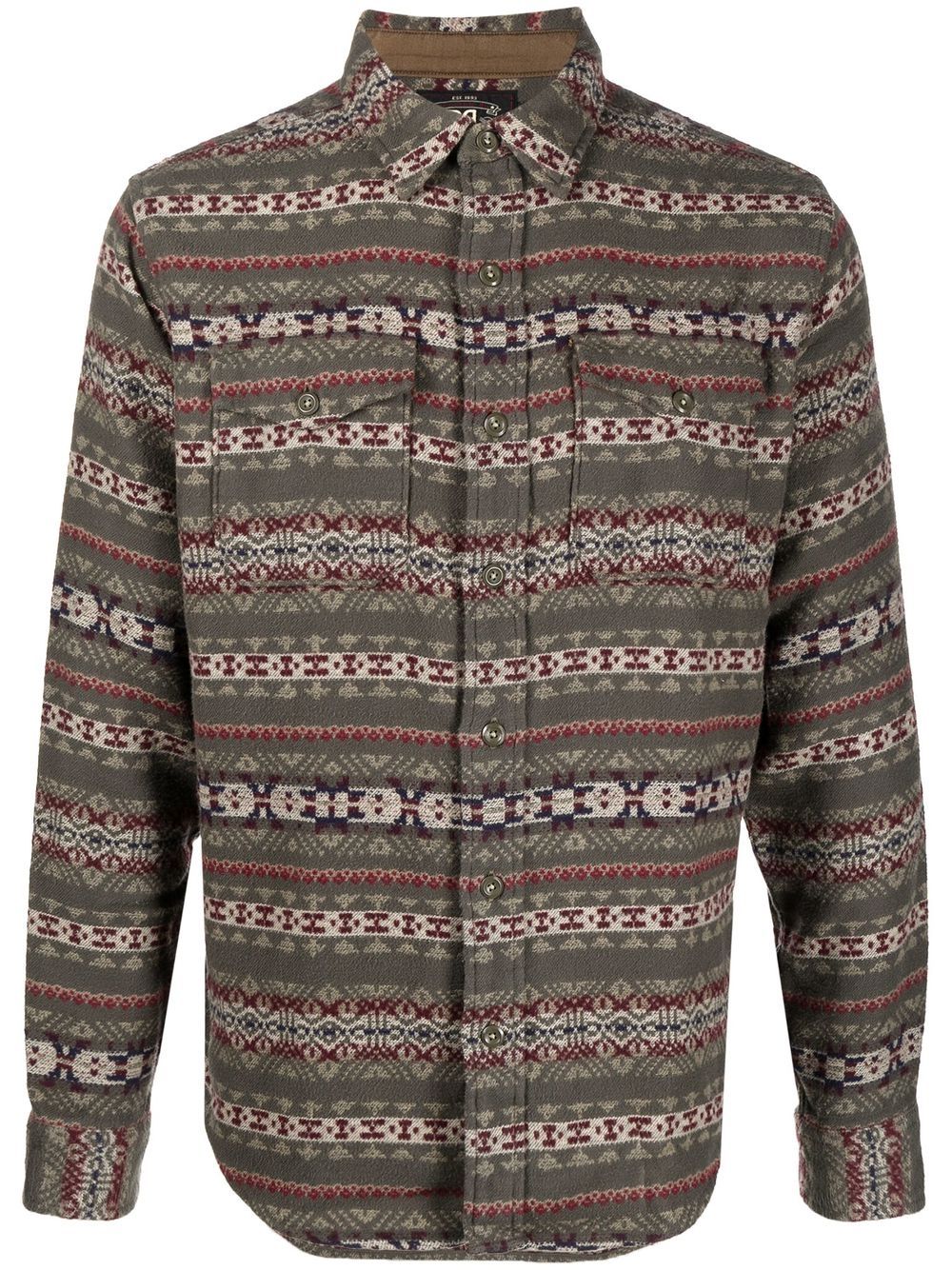 Melton long-sleeved shirt