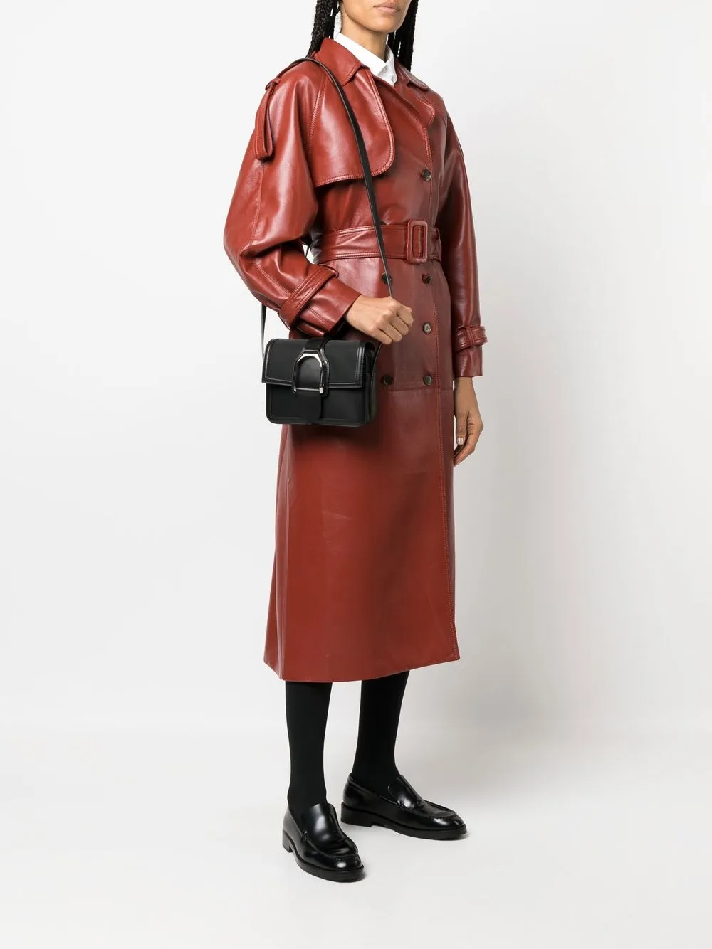 Ralph Lauren Collection Welington crossbodytas - Zwart