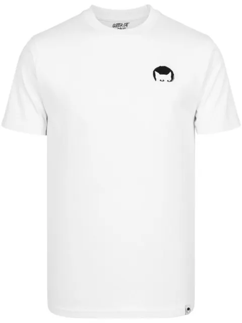 GUTTER CAT GANG Cat-logo crew neck T-shirt