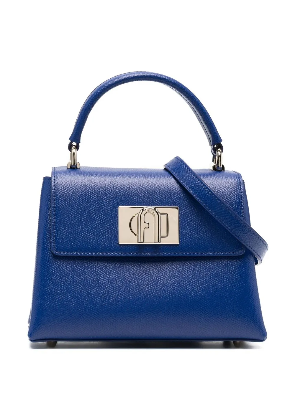 

Furla tote granulado pequeña - Azul