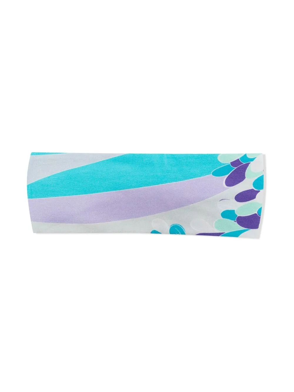 

PUCCI Junior abstrcat-print headband - Blue