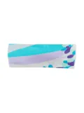 PUCCI Junior abstrcat-print headband - Blue