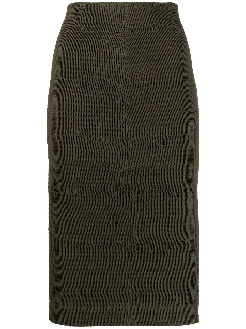 

Rochas woven cotton midi skirt - Green