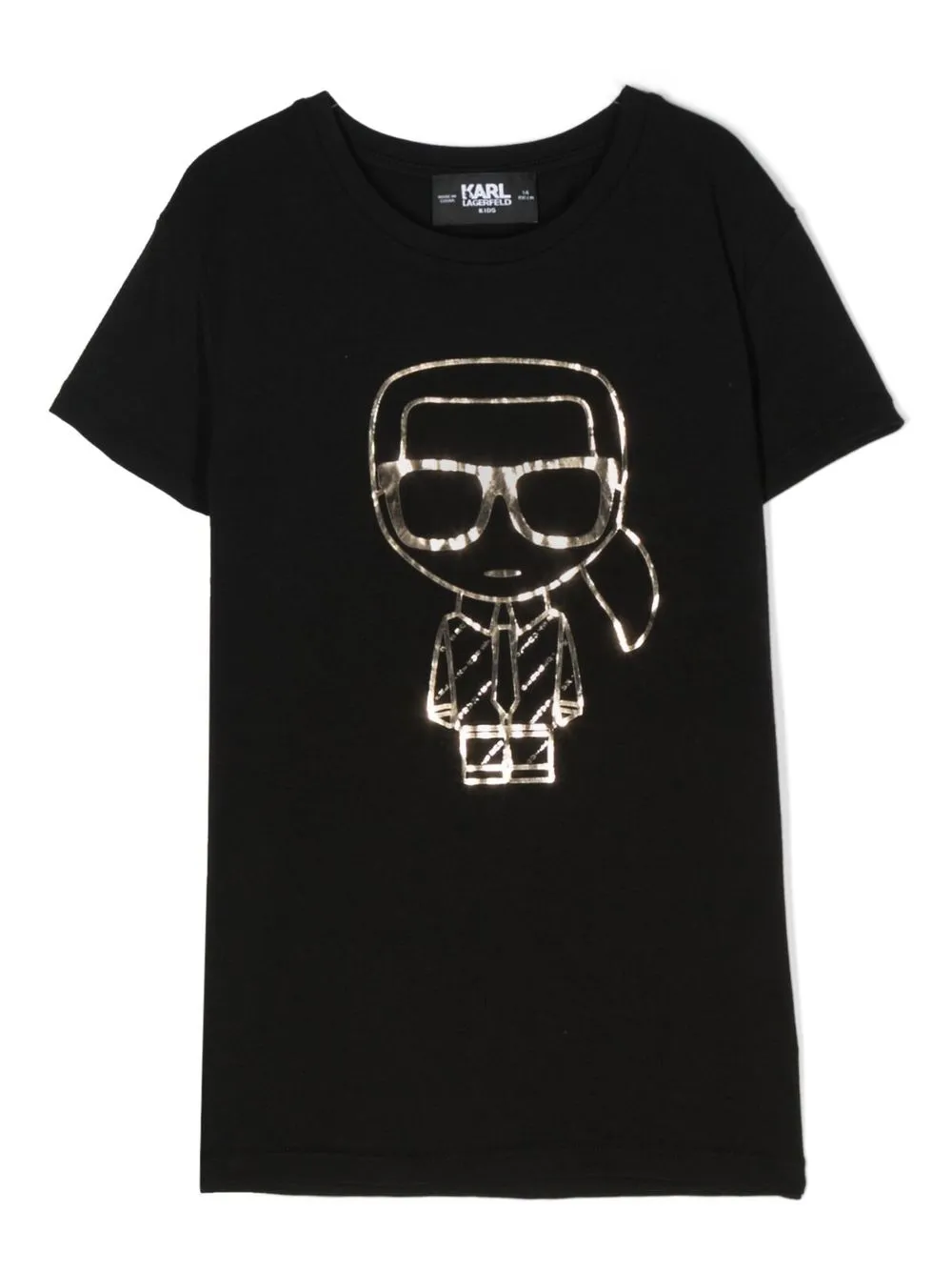 

Karl Lagerfeld Kids playera Ikonik Karl - Negro