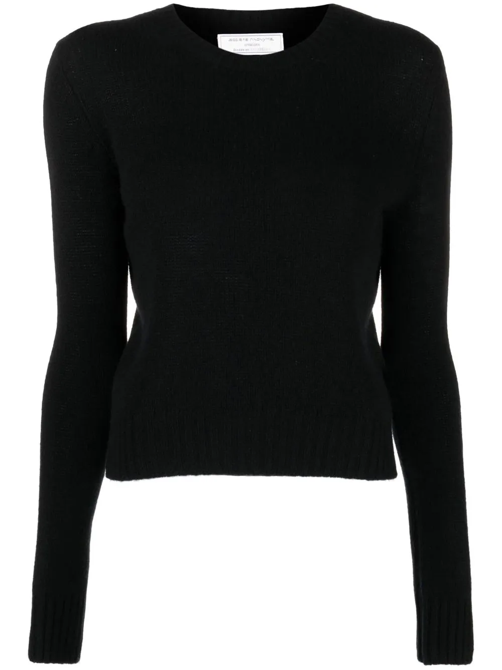 

Société Anonyme ribbed crew neck jumper - Black