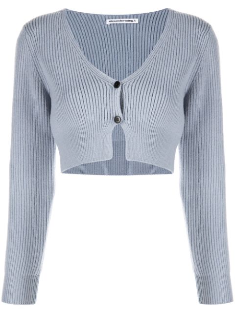 Alexander Wang ribbed-knit cropped cardigan Women